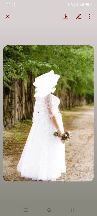 Suknia ślubna koronkowa