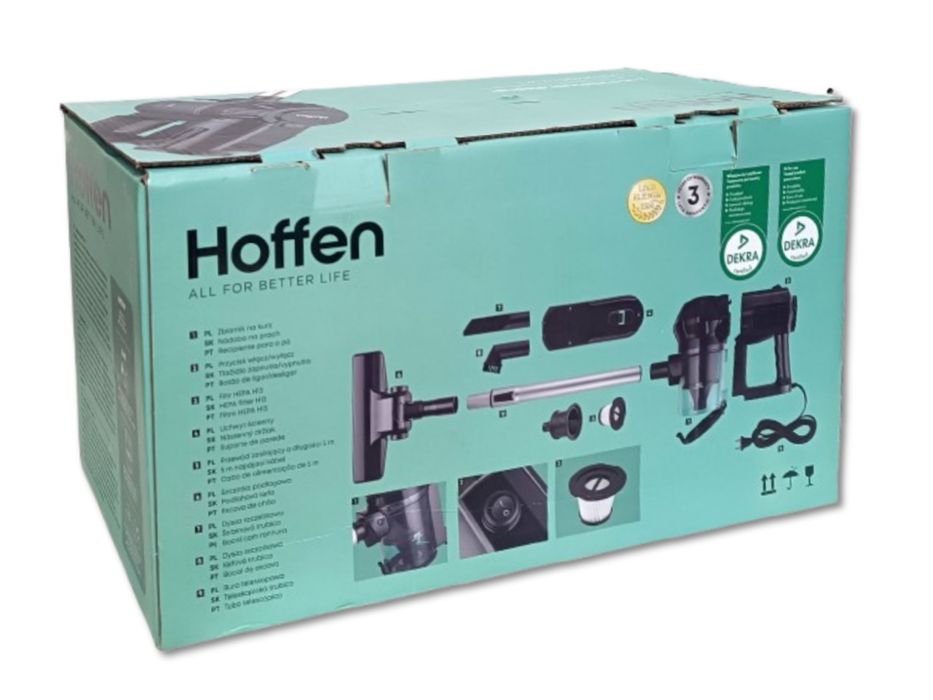 Bezworkowy odkurzacz pionowy 2w1 - Hoffen 600W