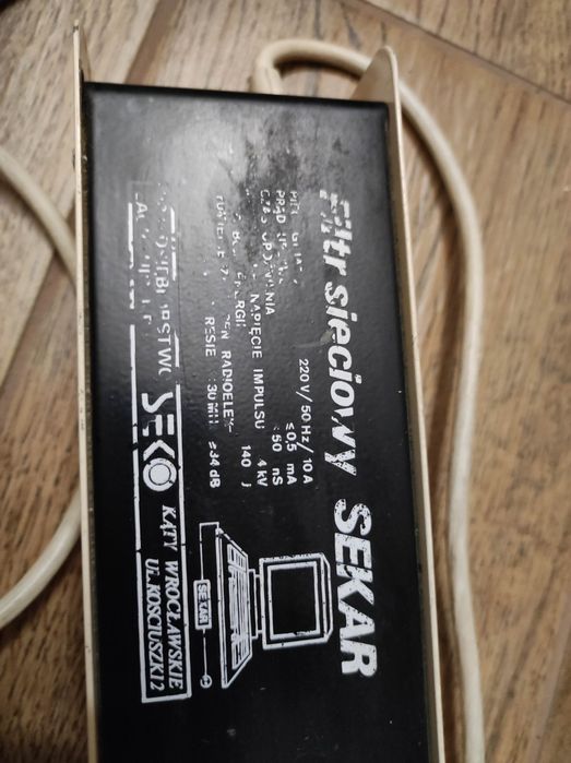 Filtr sieciowy Sekar ,przedłużacz, listwa.