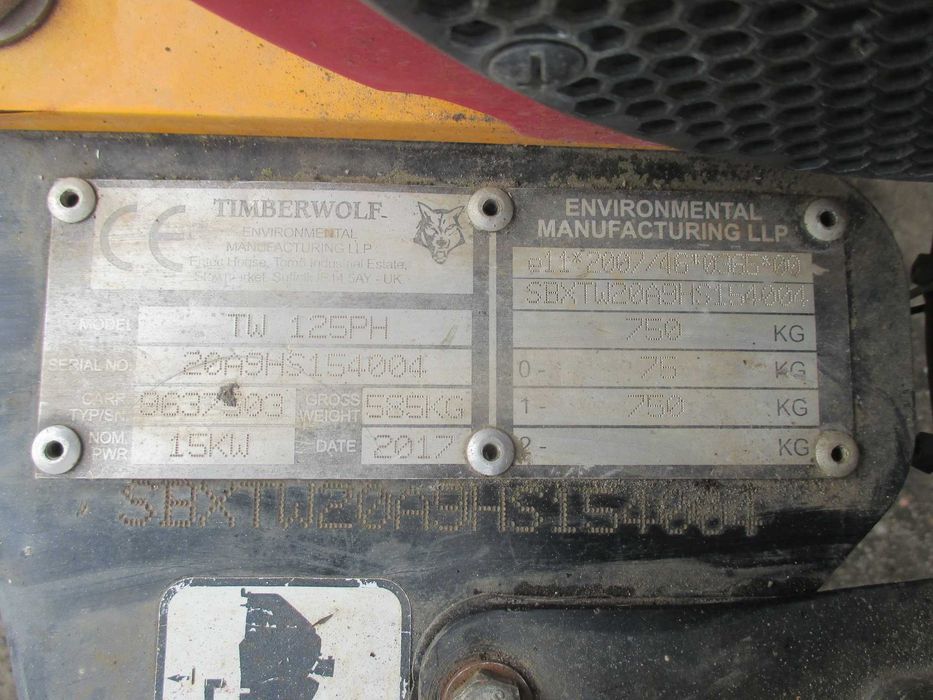 Rębak spalinowy Timberwolf TW125PH