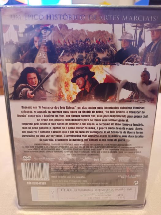 DVD os três reinos - novo plastificado