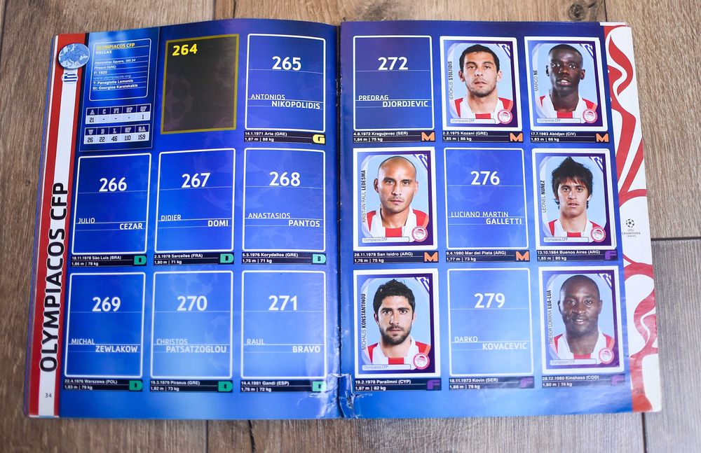 Album Panini UEFA Champions League 2007.-.2008