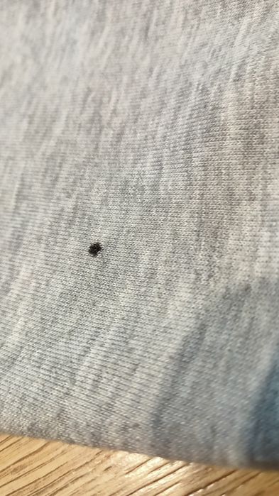 Ciepła bluza z kapturem rozmiar L szara z misiem stan dobry+