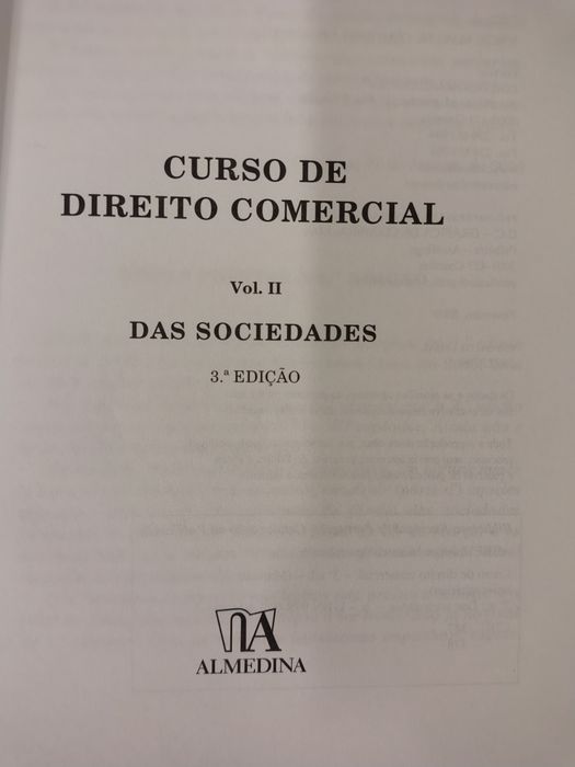 Curso de Direito Comercial, de Coutinho de Abreu