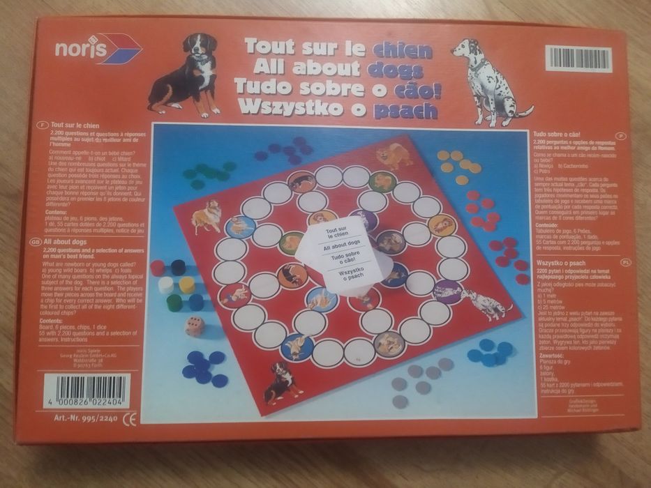 Vendo jogo "Tudo sobre o cão!" da Noris- COMO NOVO