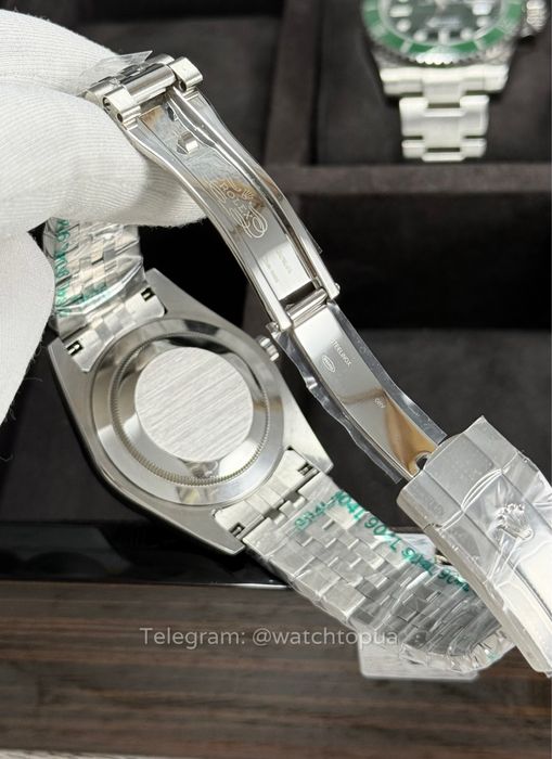 Годинник Rolex Datejust Wimbledon 41 Grey Dial Green Roman Ролекс