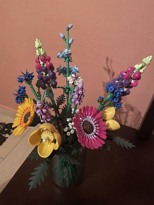 Puzzle lego kwiaty polne