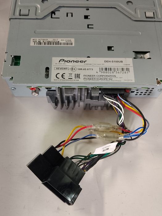 Автомагнітола pioneer deh-s100ub із bluetooth audio, jvc kd-bt22, із bluetooth audio