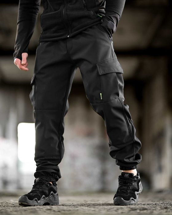 Тактичні штани Softshell чорні Джогери S-XXXXL Без передоплати!