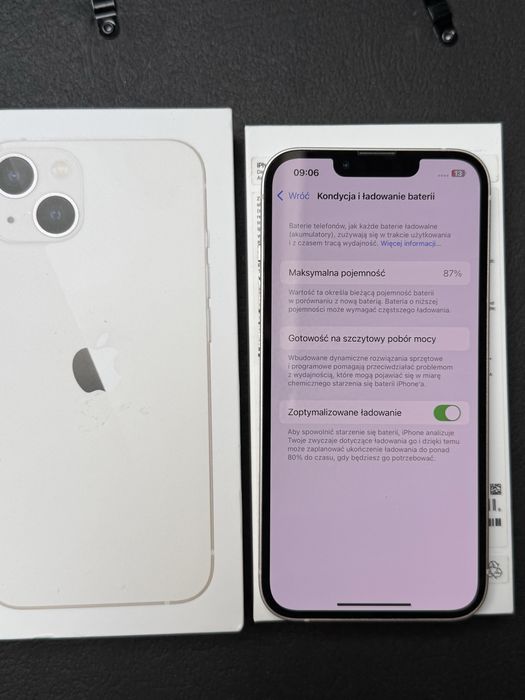 iPhone 13 | 128GB  | White\ Starlight | 87% kondycji |