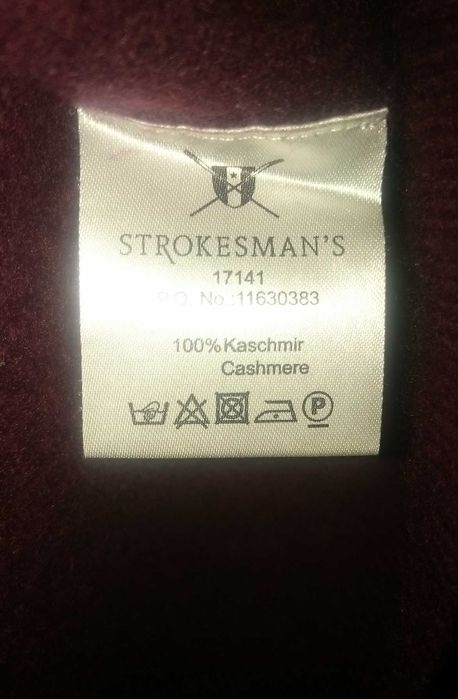 Красивый свитер Strokesmans из 100% кашемировой пряжи на рост 170