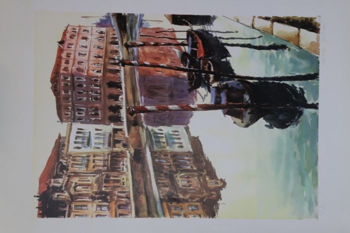 Serigrafia do artista Ortiz Alfau - Aveiro