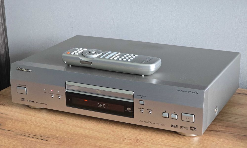Pioneer DV-668AV SACD CD DVD HDMI Pilot Profesjonalny Odtwarzacz