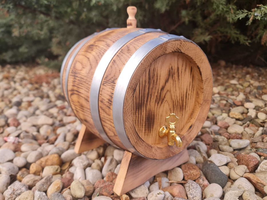 Węgierska Beczka drewniana dębowa PREZENT 3 litry Nowa DOSTĘPNA od ręk
