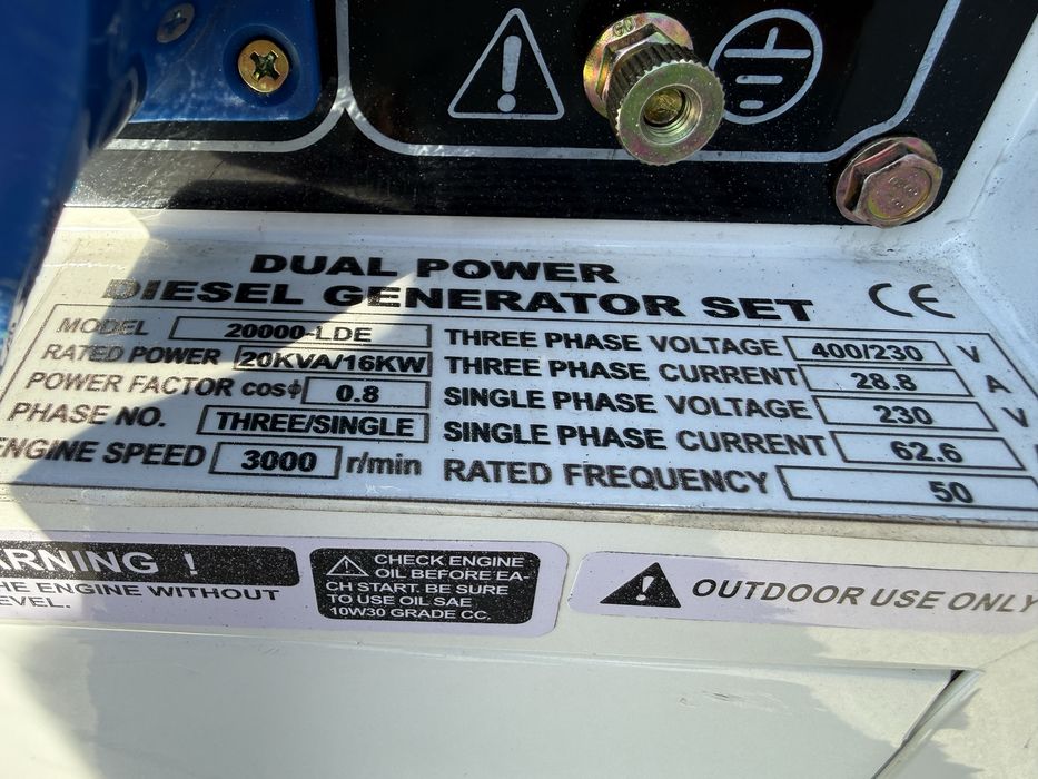 Gerador  20 kva  a diesel insonorizado trifasico