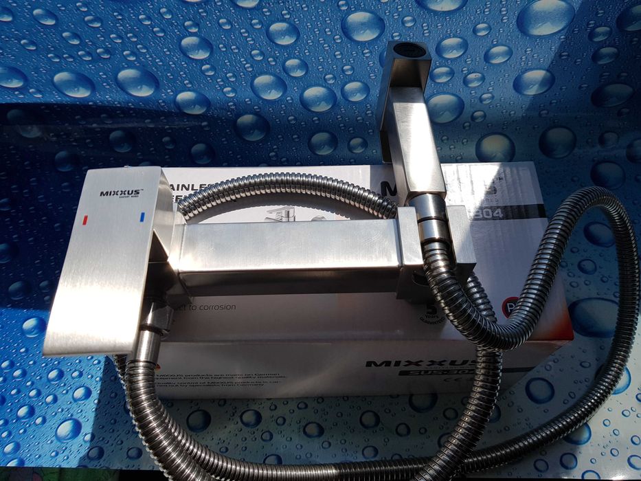 Смеситель змiшувач для гигиенического душа Mixxus KUB-222 нерж. сталь