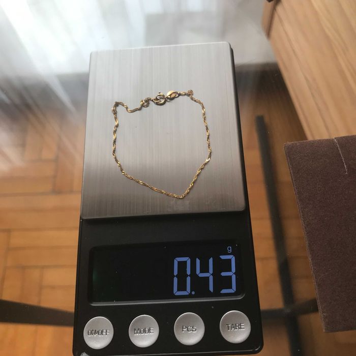 Złota bransoletka YES