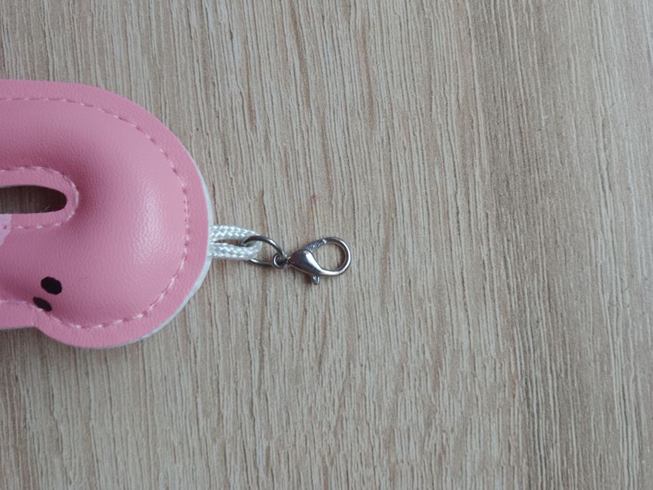 Brelok futerko różowy