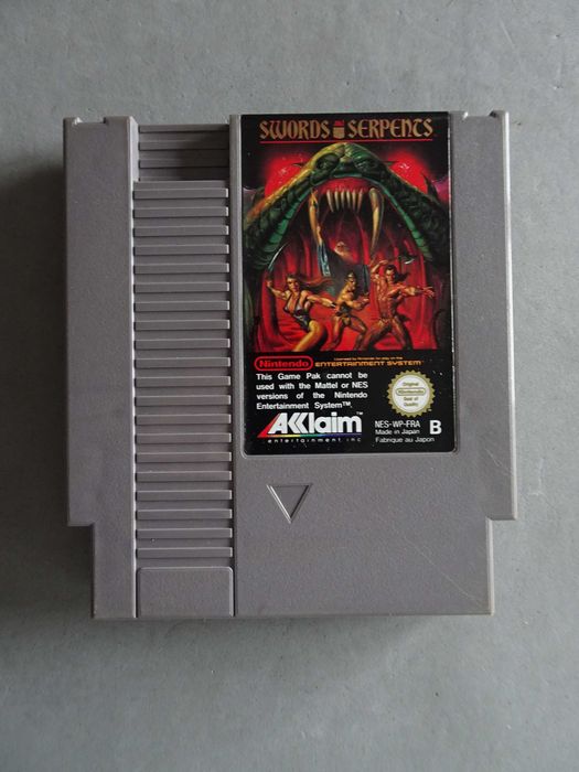 Jogo NES Swords and Serpents