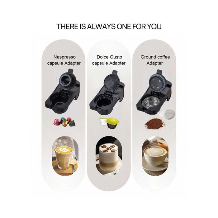 Máquina de Café 3‑em‑1 Digital - Nespresso - Dolce Gusto - Café em Pó - 1400W - 20 Bar - NOVO - Envio Gratuito
