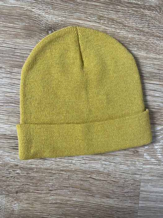 Czapka zimowa żółta musztardowa męska