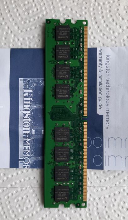 Pamięć RAM DDR2 1GB 800MHz Kingston KVR800D2N5/1G PC2-6400