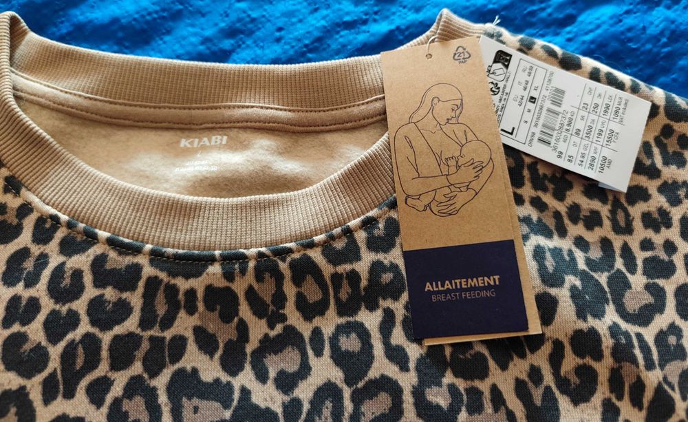 Sweater de grávida nova da KIABI, tamanho L