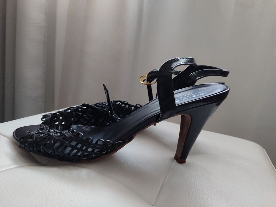 Босоніжки, чорні , розмір 40