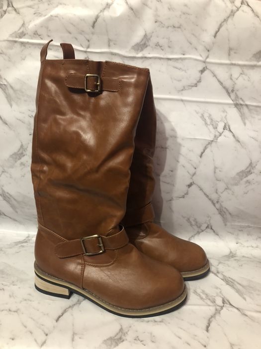 Kozaki camel karmelowe ocieplane nowe roz 39