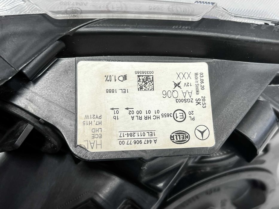 Фара Mercedes VITO W447 A4479067700 A4479067800