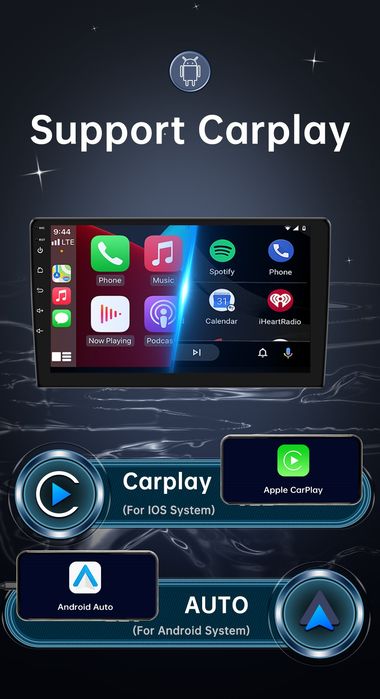 Rádio 7" android Toyota Corolla E120 CARPLAY WIFI GPS 2/32GB Novo