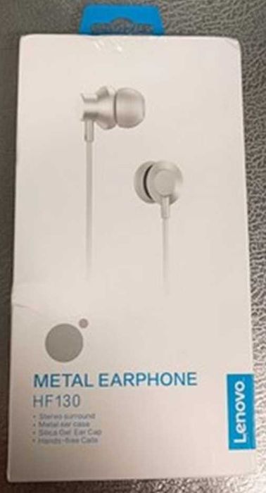 Earphones Lenovo HF130 White (novos)