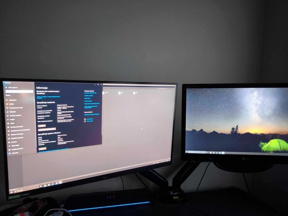 Zestaw komputer stacjonarny I7 7700k; GTX 1660 Ti +  monitor