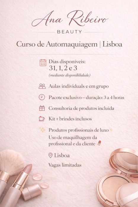 Curso de Automaquiagem Lisboa