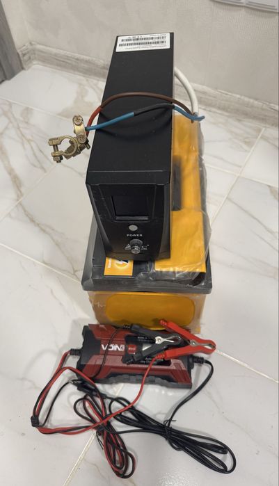 Комплект: акумулятор 100Ah+інвентор+зарядний пристрій