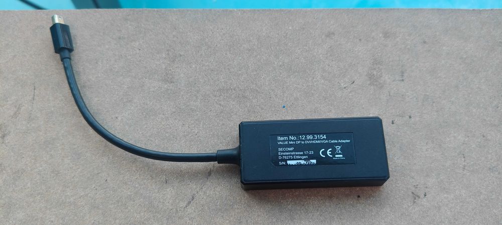 Adaptador mini displayport HDMI/DVI/VGA