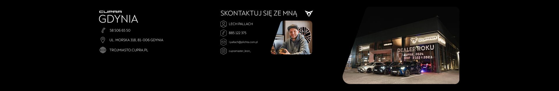 CUPRA Plichta Gdynia top banner