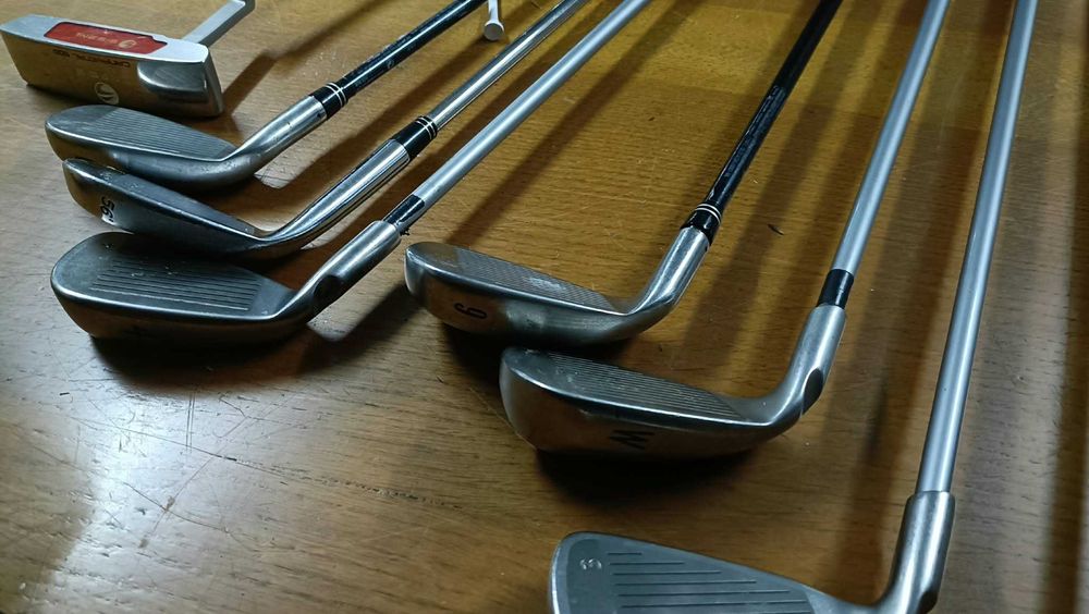 Conjunto material golfe e bom estado de uso