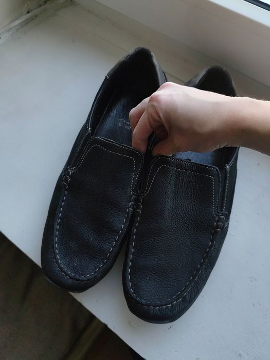 Mokasyny półbuty trzewiki skórzane męskie wkładane Men's leather shoes