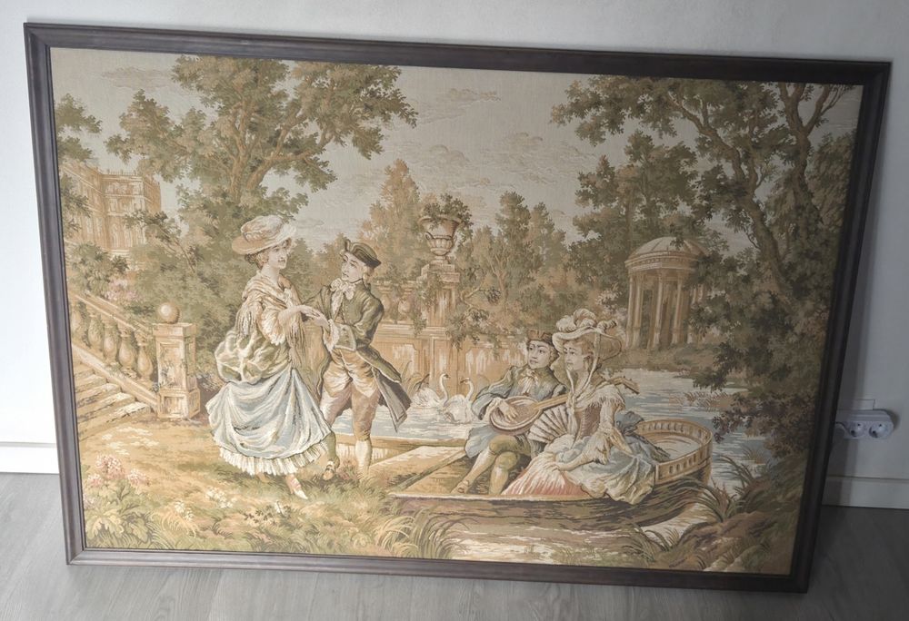 Quadro Francês Tapeçaria Estilo Clássico