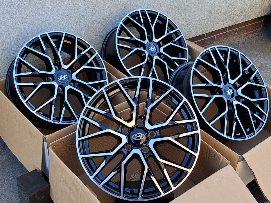 Alufelgi Hyundai 17 NOWE 5x114,3 I30 I40 IX20 Ix35 Tucson! CZARNE CNC