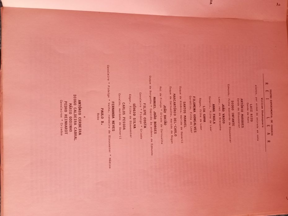 Teatro Experimental de Cascais - Rei Lear (1990)