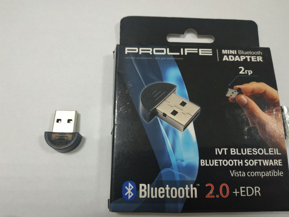 Bluetooth адаптер usb 2.0+EDR PROLIFE