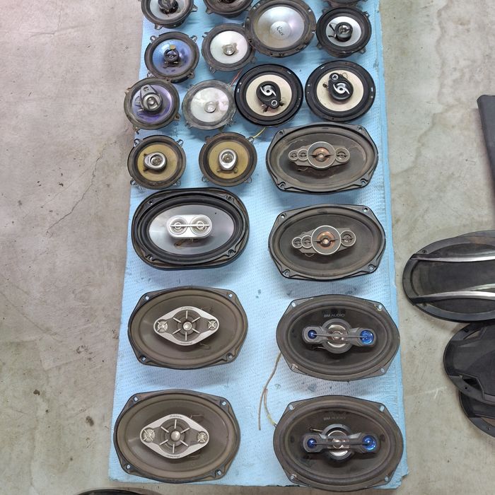 Овалы динамики колонки акустика на авто