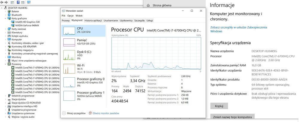 Laptop gamingowy MSI GL72 6QC