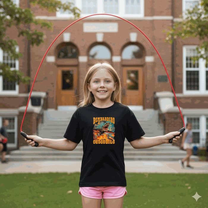 Koszulka dziecięca czarna – Italian Brainrot – Brainrot prezent 104