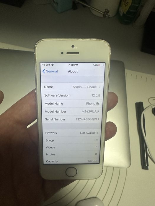 Iphone 5s 64gb never