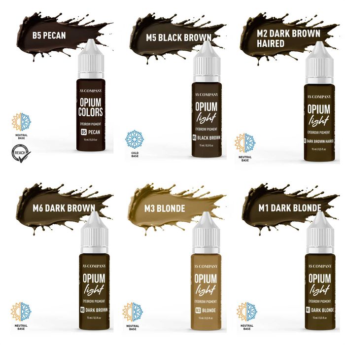 Pigmentos para Sobrancelhas Micropigmentação 6 ou 15ml – AS Company