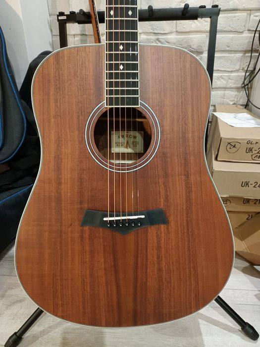 Gitara Akustyczna Arrow Silver KOA - Nowa/Okazja/Wyprzedaż/Lity TOP