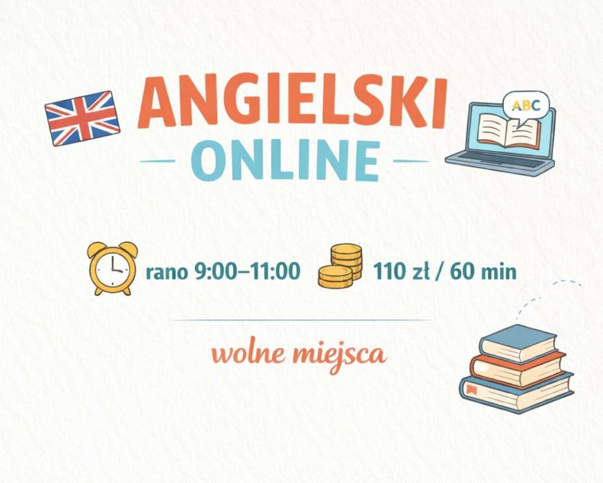 Korepetycje online Język angielski
